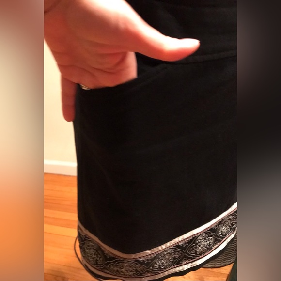 Geoffrey Beene Black Mini Skirt With small Pockets Size 2 - Picture 3 of 12